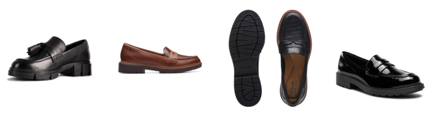 Damskie mokasyny i loafersy Clarks